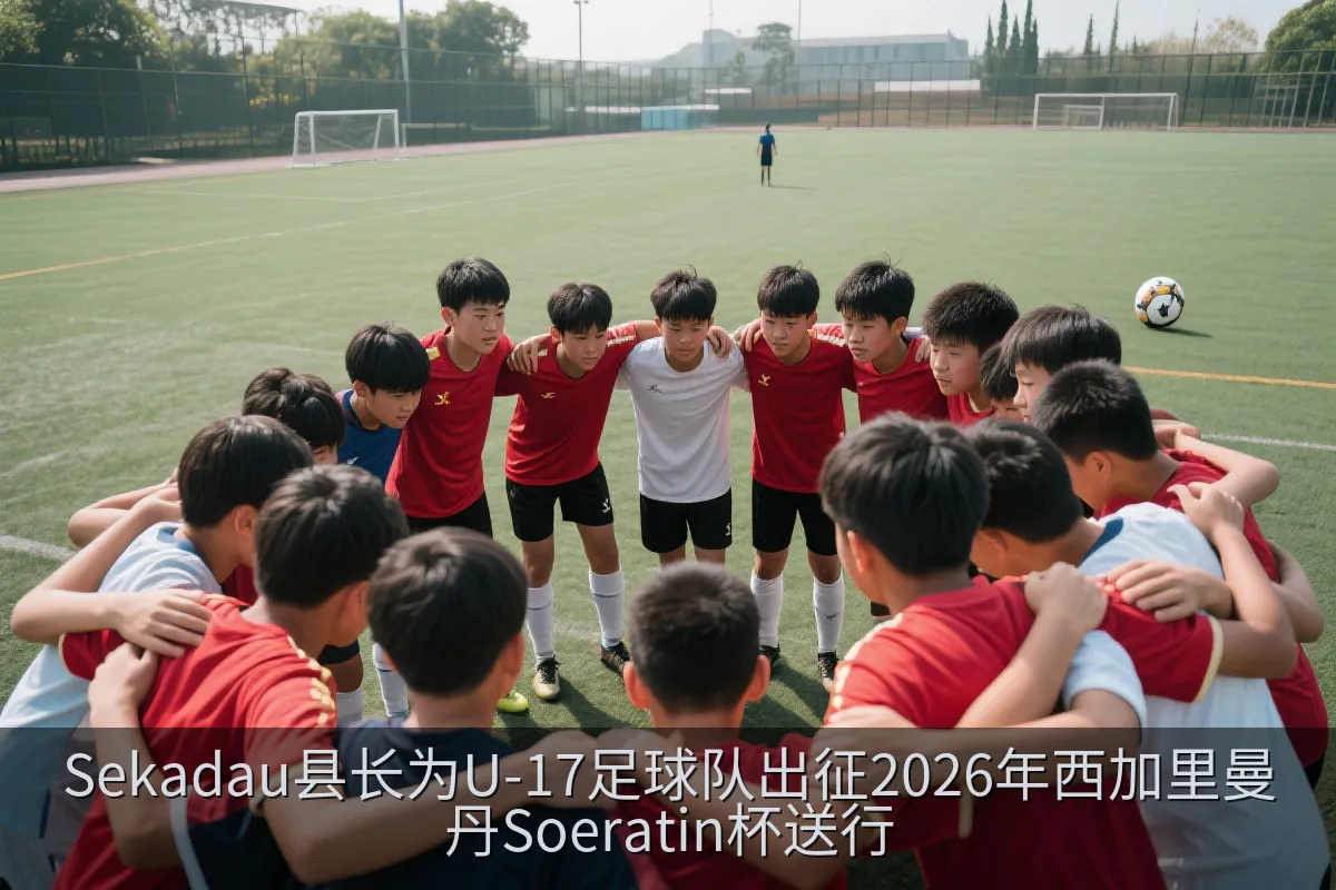 青年足球运动员在赛前接受鼓励