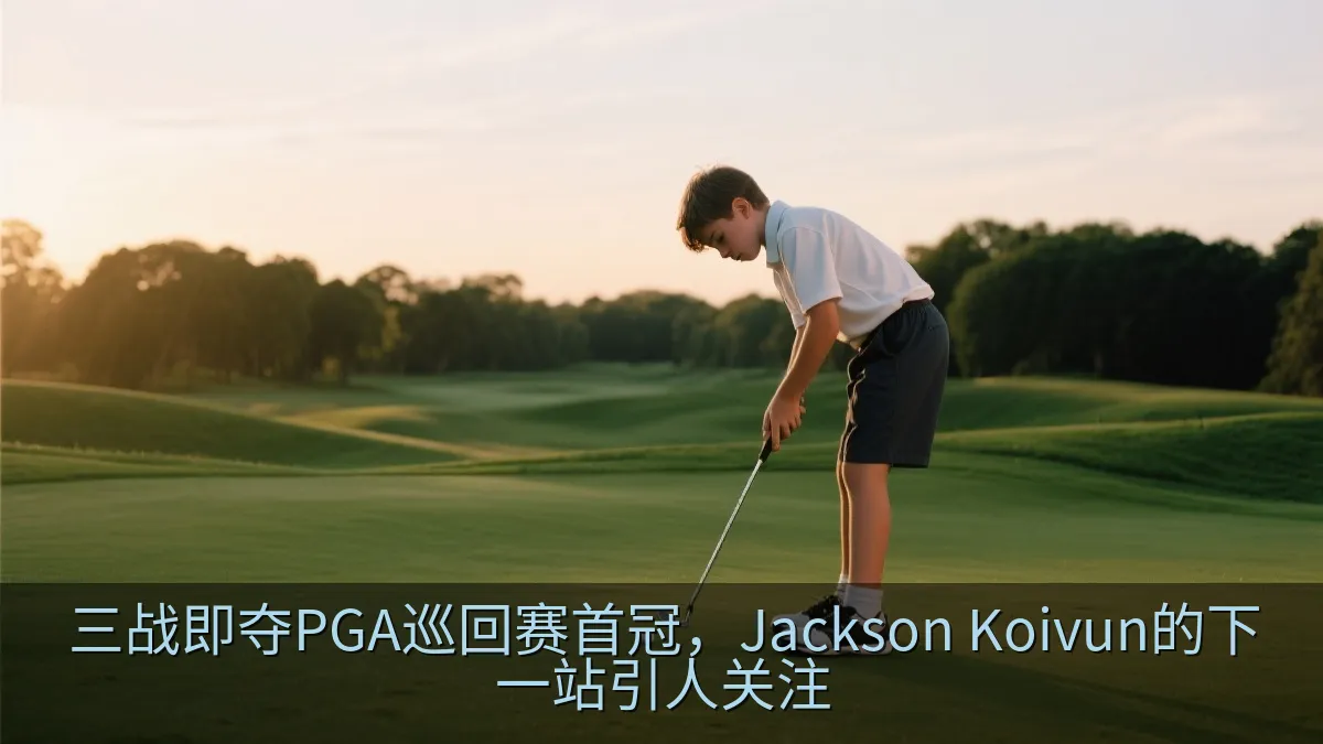 高尔夫球手在果岭上准备推杆